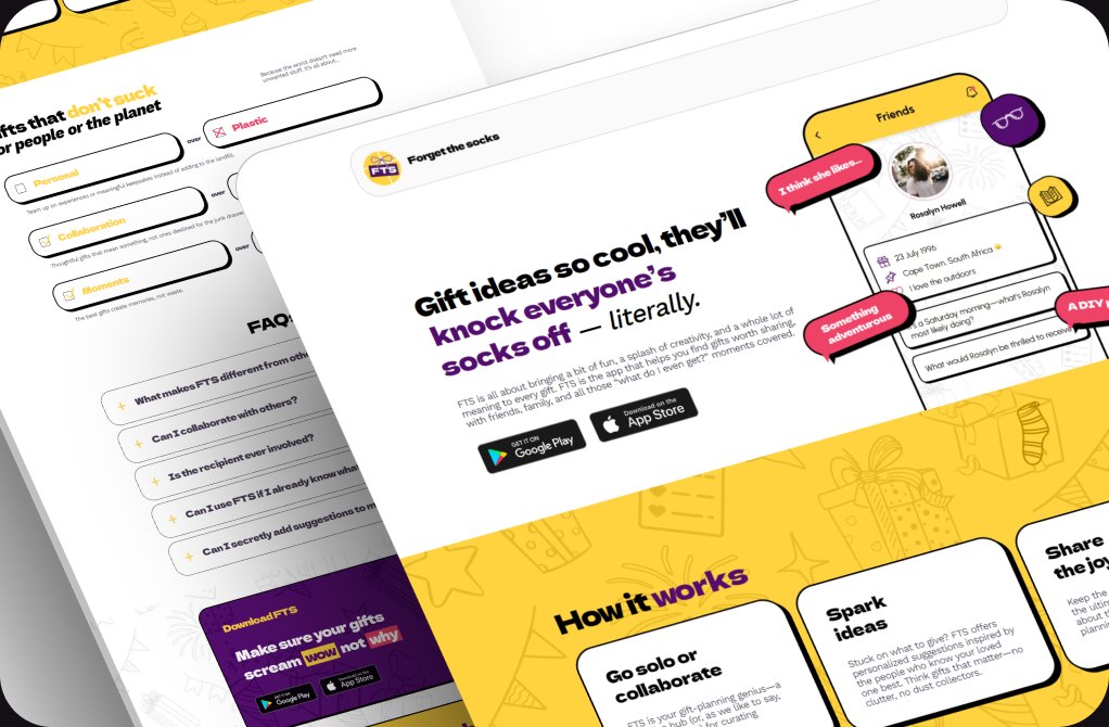 Forget the socks website with its playful brand copy